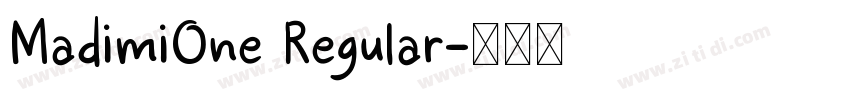 MadimiOne Regular字体转换